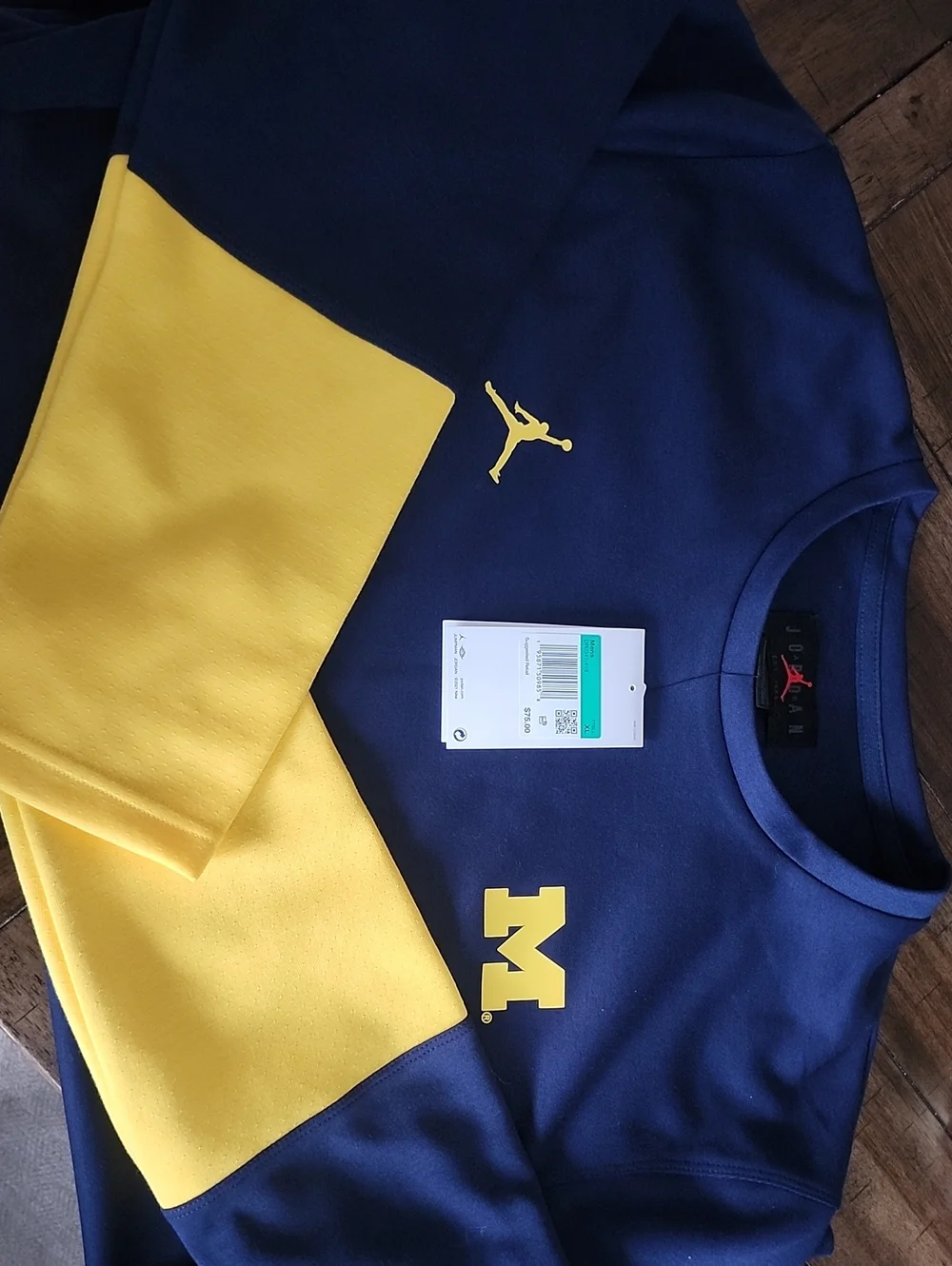 Jordan x Michigan DriFit Crewneck